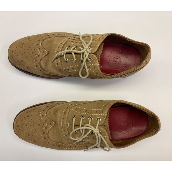 Grenson Tan Suede Wingtip Brogues, Men\'s size 8 main image 8